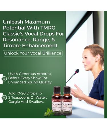 TMRG Classic Professional Vocal Cord Remedy 100% Natural Herbal Supplement Drops for Sore Throat hoarse Voice Hoarseness Vocal Damage Repair Vocal Problems craked Voice (15ml) - Buy Online on GoSupps.com