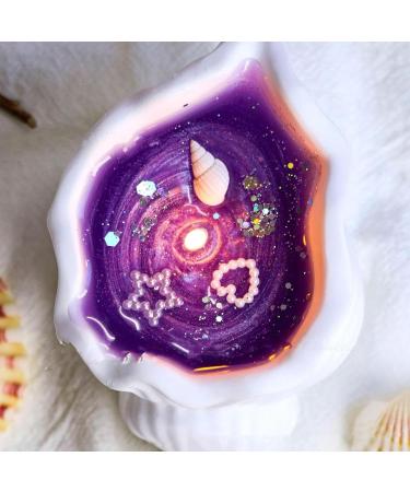Handmade Seashell Candle Natural Soy Wax with Sandalwood | Long Burn Time Room Decor | Unique Gift Idea - Buy Online on GoSupps.com