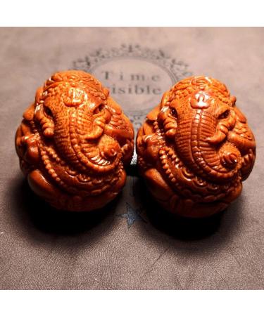 Unbit Ballstretcher & Fitness Handball - Magnetic Stress Relief & Baoding Balls for Hand Exercises - Carved Elephant Design - International Shipping Available - Buy Online on GoSupps.com