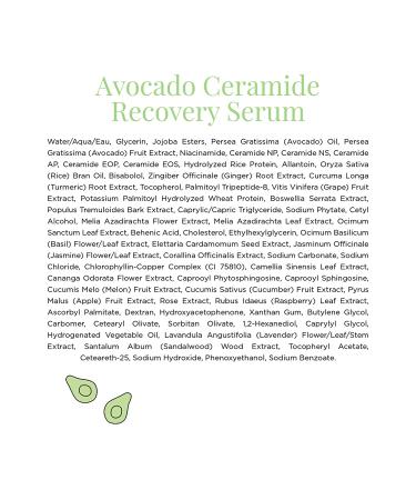 Glow Recipe Avocado Ceramide Serum - Hydrating Face Serum for Redness & Hydration - Lightweight Skin Barrier Repair Formula - 30ml - Buy Online on GoSupps.com