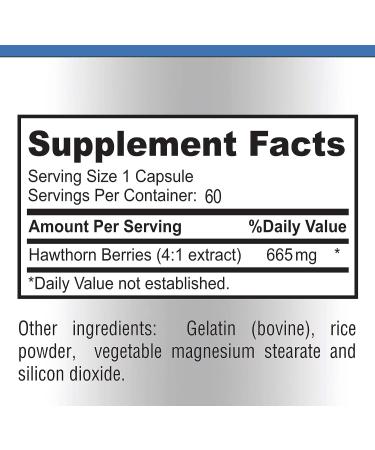 YUMMYVITE Hawthorn Berry 4:1 Extract Capsules - Immune System Support & Super Antioxidant - Buy Online on GoSupps.com