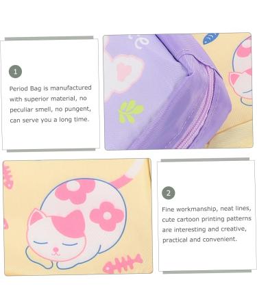 Lurrose 12 Pcs Mini Menstrual Bag Organizers - Portable Nylon Storage Pockets for Women | Zippered Napkin & Breastfeeding Insert | 13x12.7cm | Shop Internationally - Buy Online on GoSupps.com