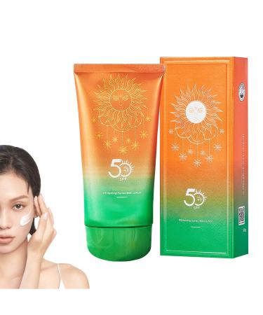 Sunscreen SPF 50+ - Non Greasy Sun Cream for Outdoor & Beach - Sun Lotion Factor 50 - Body & Face Sunscreen for All Skin Types - Ultra Light Sun Protection - Blocks UVA + UVB Rays 50g
