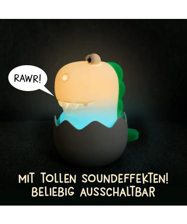 Megalight LED Nachlicht f r Kinder | Dimmbares Touch-Nachtlicht & Spielzeug | RGB Farbwechsel | USB-Nachtlampe mit Soundeffekt | Diggy Dino - Buy Online on GoSupps.com