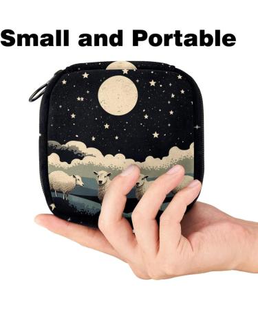 Premium Period Bag - Sanitary Napkin & Tampon Holder for Purse | Classic Design 4.7x6.6x6.6 in | International Shipping Available - Buy Online on GoSupps.com