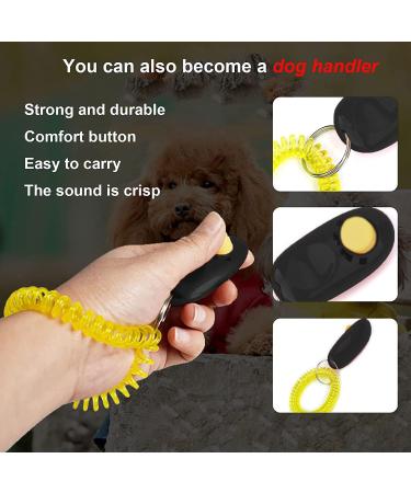 Gheart Hund Clicker - 2-Pack Dog Training Clickers with Hand Loop | Perfect for Dogs Cats & Horses - Effective Clicker Training Tool - Buy Online on GoSupps.com