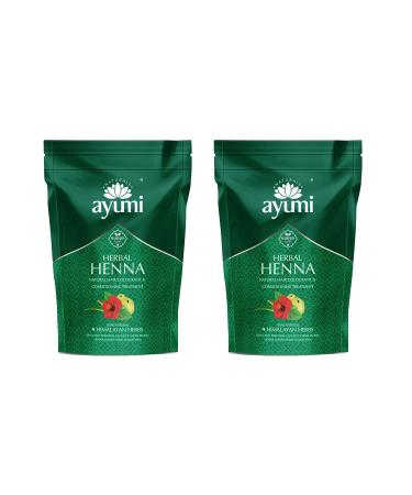 Ayumi Herbal Henna with 9 Himalayan Herbs Conditioning Treatment 2 x 150g - Buy Online on GoSupps.com