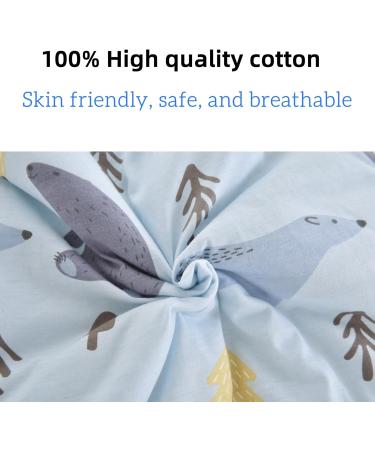 Chilsuessy Winter Baby Sleeping Bag with Feet 2.5 TOG - Blue Polar Bear - 100% Cotton - 90cm/3-4 Years - Buy Online on GoSupps.com
