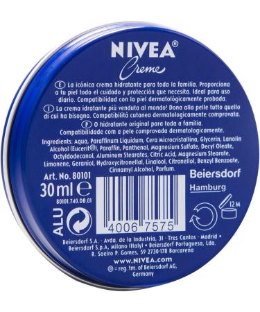 NIVEA Cr me Face and Body Moisturiser for the Whole Family W2 1 x 30 ml Eucerit 30 ml (Pack of 1) - Buy Online on GoSupps.com