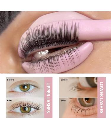 22 Piece Silicone Lash Lift Pads - PERMANIA Eyelash Perm Curler Makeup Tools for Salon-Grade Lifting - Reusable Dolphin Eye Patch & Lash Ribbon (Pink - Buy Online on GoSupps.com