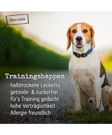 Chewies Training Haps Kangaroo - Monoprotein Snack for Dogs | Hypoallergenic Cereal & Sugar-Free Soft Treats | 300g Pack - Buy Online on GoSupps.com
