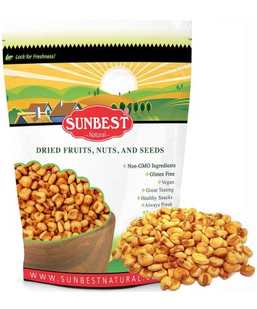 Sunbest Natural Jumbo Corn Toasted, Salted, Non-GMO, Gluten Free, Vegan, 3 Lbs. 3 Pound (Pack of 1)