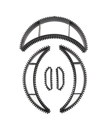 Frcolor Big Bumpits Happie Hair Volumizing Inserts Bun Maker Set - Black (5 Pieces) - Buy Online on GoSupps.com