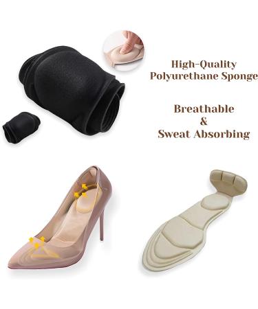 CB 2-Pairs Nude 2-in-1 Sponge Insoles with Heel Grip for Arch & Heel Pain Relief - Women Size US 4-8.5 - Buy Online on GoSupps.com