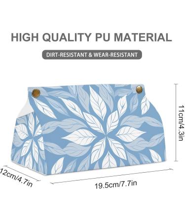 Tissue Box Cover Tissue Box Holder Overlapping White Petals Print Tissue Holder Travel Tissue Packs Facial Paper Holder Decorative Holder - Buy Online on GoSupps.com