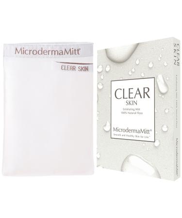 MicrodermaMitt Clear Skin Facial Exfoliating Scrub Mitt  Deep Pore Cleansing for Acne Prone Skin  Helps Prevent Blackheads and Breakouts  Improves Skin Tone and Texture   Non-Abrasive & Chemical Free