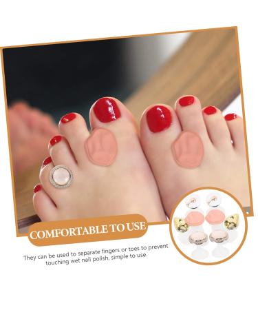 16 Pcs Silicone Gel Toe Separator & Finger Splitter Pedicure Kit - 2.1x1.6cm - As Shown - Buy Online on GoSupps.com