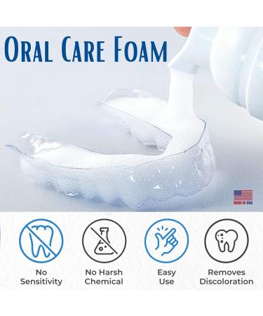BleachBright Mouth Guard Cleaner Foam - Perfect for Invisalign Candid Byte Sports Guards & Teeth Whitening - Aligner & Night Guard Foaming Solution - Buy Online on GoSupps.com