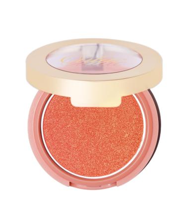 Oulac Rouge Powder Powder Blush Gentle Schimmer & silky tender highly pigmented durable vegan animal test -free cosmetics eyes cosmetics 1 Pack 4.8 g f09 Summer Flame F09 Summer Flame (Orange Salmon With Golden Sheen)