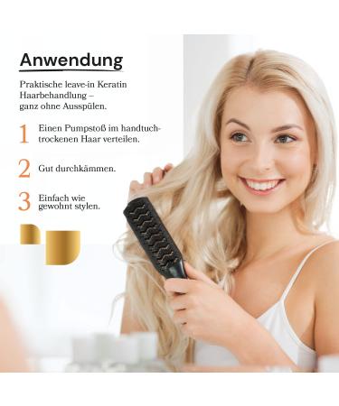 Femmas Haar-Serum 50ml | Argan Oil & Keratin Anti-Frizz Treatment for Dry Damaged Hair | Shine & Strengthen Hair Against Split Ends & Breakage - Buy Online on GoSupps.com