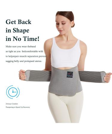 HeerTeaj Postpartum Belly Belt | Adjustable Post-Operative & Lumbar Support for Abdomen & Back Pain - M Size - Buy Online on GoSupps.com