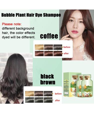Duskweling Natural Plant Hair Dye Bubble Plant Hair Dye Shampoo Duskweling Hair Dye for Grey Hair-1Box Chestnut Brown - Buy Online on GoSupps.com