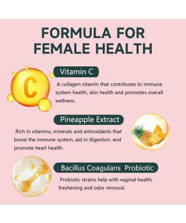 Crasye Premium Feminine Balance Gummies PH Balance Vaginal Health Gummies Probiotics Hawaiian Pineapple Female Gummy for Women Private Area - 60 Gummies - 30 Servings - Buy Online on GoSupps.com