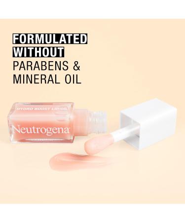 Buy Neutrogena Hydro Boost Tinted Lip Oil with Hyaluronic Acid - Hydrating Glossy Lip Oil in Light Pink (0.2 oz) | International Shipping Available - Buy Online on GoSupps.com
