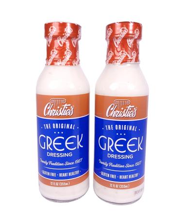 Christies Original Greek Dressing (Pack of 2) 12 oz Bottles - NEW LARGER SIZED BOTTLES