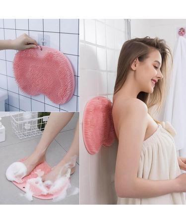 Jomewory Silicone Shower Foot Scrubber - Slide-Resistant Body Washer with Suction Cup for Gentle Cleaning & Dead Skin Removal - Ideal for Women - Buy Online on GoSupps.com