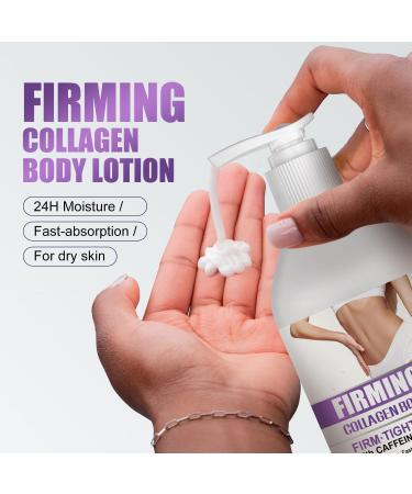Collagen Cream Skin Care Body Lotion 10.15oz Collagen & Caffeine Face Cream & Body Lotion Skin Tightening + Tightening Body Moisturizers Enhances Elasticity For Younger Looking Skin - Buy Online on GoSupps.com