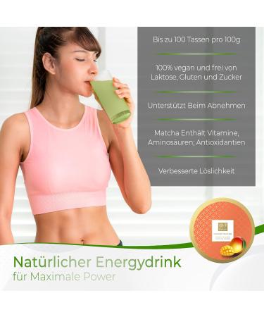 Buy TEA Uniqo Mango Matcha Powder - Perfect for Ice Cream Lattes Shakes & Baking - 100% Natural Green Tea Flavor - Re-Lockable Can - International Shipping Available - Buy Online on GoSupps.com