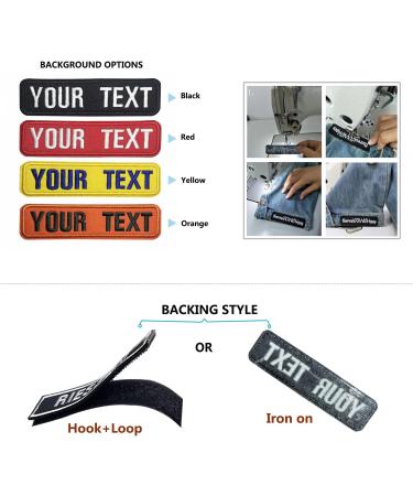 Personalized Military Tactical Tag - Custom Name Patch (2 Pieces) for Clothing, Bags, and Jackets - Buy Online on GoSupps.com