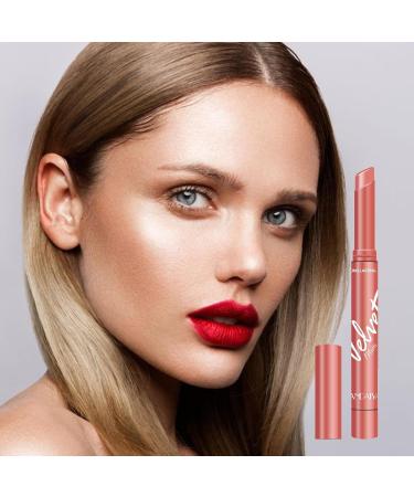  JPSDOWS Velvet Matte Lipsticks | Velvet Matte Lipsticks Non-Stick Red Lip Makeup Won't Fade Waterproof Lipstick for Girls and Women - Buy Online on GoSupps.com