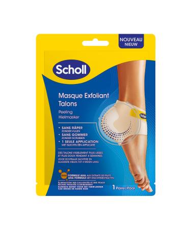 Scholl Exfoliating Foot Mask Heel - Foot Peeling - Eliminates Calluses - Effective Foot Care - 2 Socks