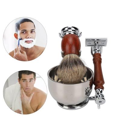 Natudeco Men's Razor Care Set - Premium Manual Shaving Kit with Brush Holder & Replacement Accessories - Perfect Gift for Fathers & Dads - Buy Online on GoSupps.com