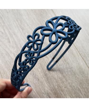 Yazon 5pcs Wide Flower Headbands for Girls Women - Plastic Hairbands with Teeth - Hard Hair Hoops - Model3 - Buy Online on GoSupps.com