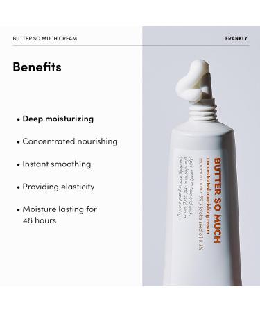 FRANKLY Butter So Much Cream - Intense Moisturizing Vegan Butter & Plant Oils for Dry Skin | 1.01 fl. Oz - Buy Online on GoSupps.com