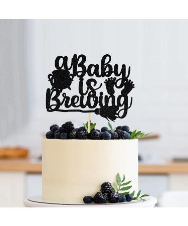 A Baby is Brewing Cake Topper Halloween Theme Baby Shower Gender Reveal Party Decorations - Buy Online on GoSupps.com