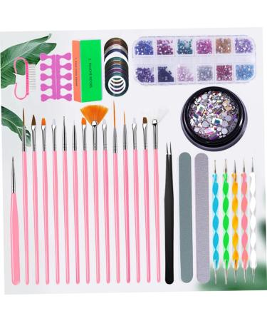 Housoutil 1 Set Nail Art Brush Nail Rhinestone Manicure Pedicure Kit Nail Painting Tools Nail Art Pen Manicure Kit Nail Dotting Pen Nail Polish Kit Nails Rhinestones Nail File Painted 20X2X1CM As Shown - Buy Online on GoSupps.com