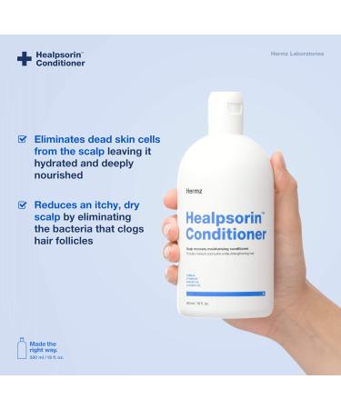 Healpsorin Healthy Hair Psoriasis Conditioner - Camellia Oil, Arginine, Coconut Oil & Vitamin B5 - Relieves Dandruff & Seborrheic Dermatitis - Flake-Free Hair - Buy Online on GoSupps.com