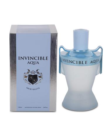 Men's Cologne Invincible Aqua- Eau De Toilette Spray Perfume Fresh Scent 3.4 Fl Oz Daily Used