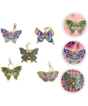 Anneome 5pcs Key Chain Keychain for Kids Handbag Hanging Decor Diy Diamonds Pendants Blush 5d Self Made - Buy Online on GoSupps.com