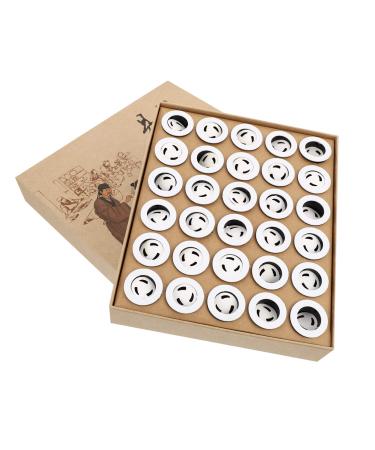 HEALLILY Moxa Mini Moxa Stick Burner Holder Smoke Backflow Moxa Strip Mugwort Wormwood Artemisia Acupuncture 1 Box/ 30 Pcs