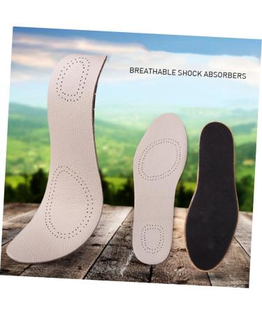 Buy Thin Leather Sports Insoles - Arch Supports for Plantar Fasciitis - Odor-Resistant & Comfortable - 25.3cm Full Pad - Buy Online on GoSupps.com