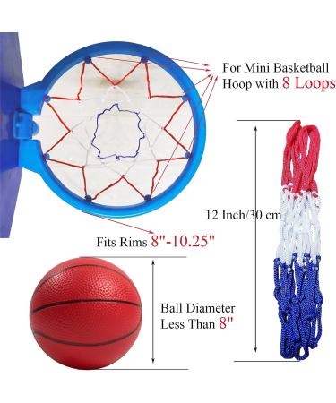 Small Replacement Net for Mini Basketball Hoop - Fits 8 Loop 8-10.25 Rims - All Weather Anti Whip - Buy Online on GoSupps.com