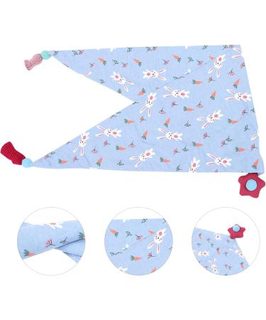 Winter Scarf Cotton Baby Bandana Drool Bib - Sky-blue | Infant Feeding Towel Protector for Teething and Drooling Babies - Buy Online on GoSupps.com