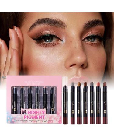  Generisch 6 Pcs Makeup Pencil Set for Women Shining Eye Makeup Pencil Long Lasting Waterproof - Buy Online on GoSupps.com