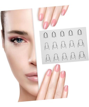 Minkissy Nail Polish Practice Pad Nail Art Supplies Nail Art Plates Nail Art Stickers Silicone Mat for Nails Tools Nail Stickers for Nail Art Nail Sticker Guide Washable Applique As Shown 2 - Buy Online on GoSupps.com