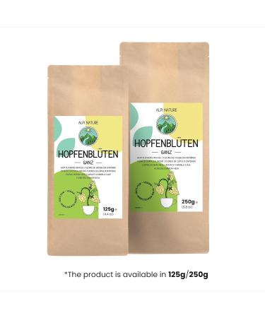 Alpi Investment OOD Whole hop blossoms 125g from Alpi Nature dried hop blossoms hop tea hop blossom tea herbal tea 125G 1250 - Buy Online on GoSupps.com